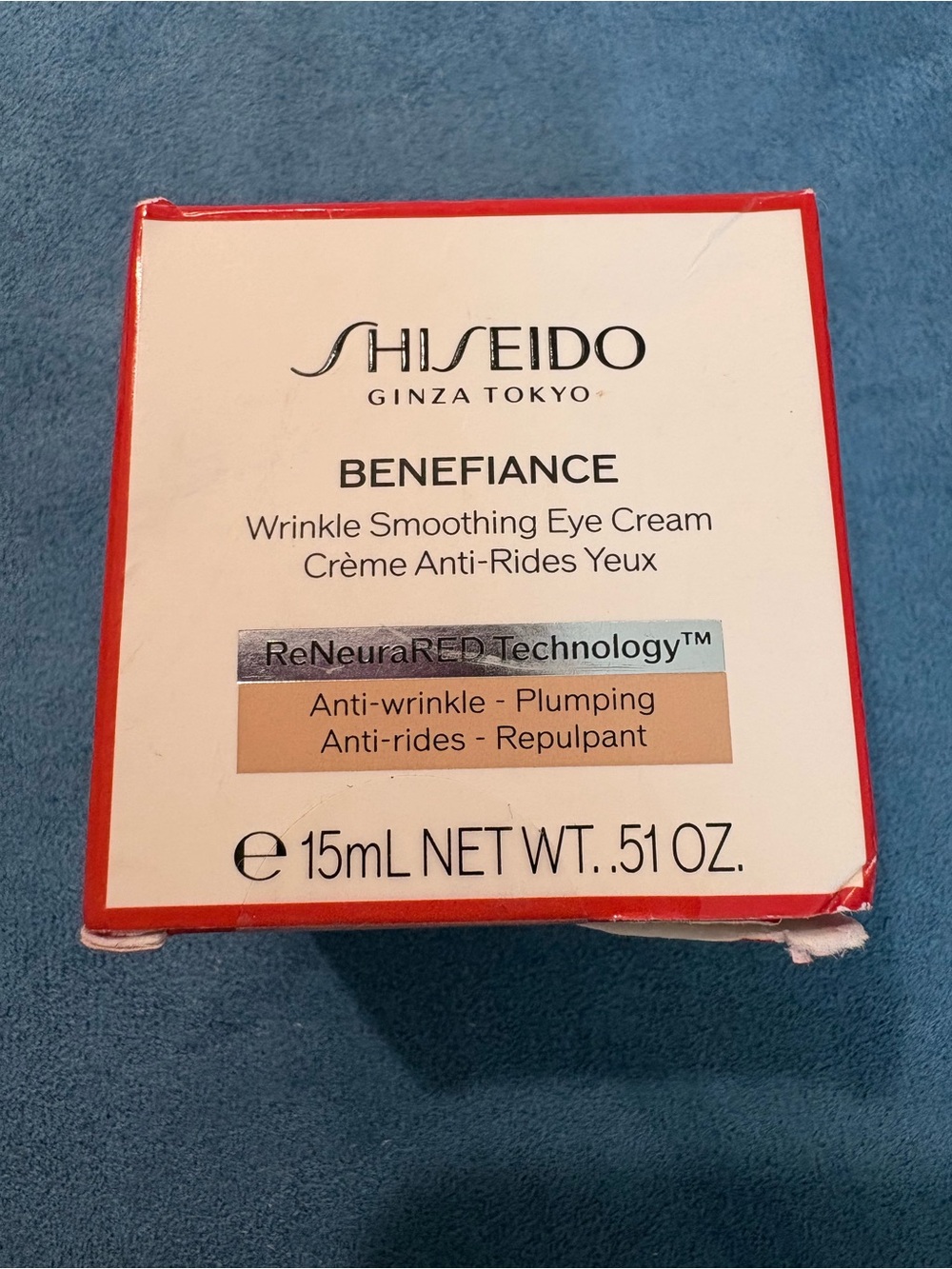 Shiseido Benefiance Eye Cream - Red and White Packaging